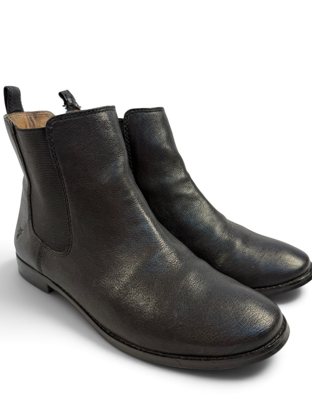 Frye Anna Chelsea Boots Women’s 8 Black Leather Ankle Booties